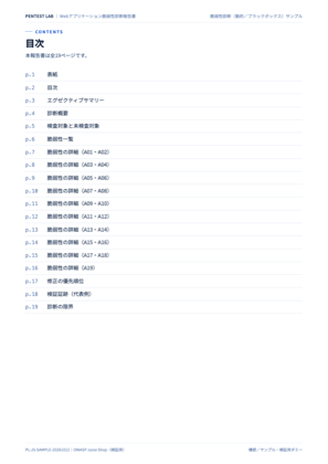 2ページ目サムネイル：目次